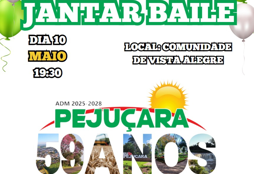 Pejuçara celebra seus 59 anos com Jantar Baile especial na comunidade de Vista Alegre