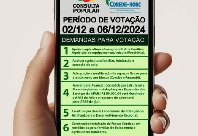 Encerra hoje a votação da Consulta Popular 2024