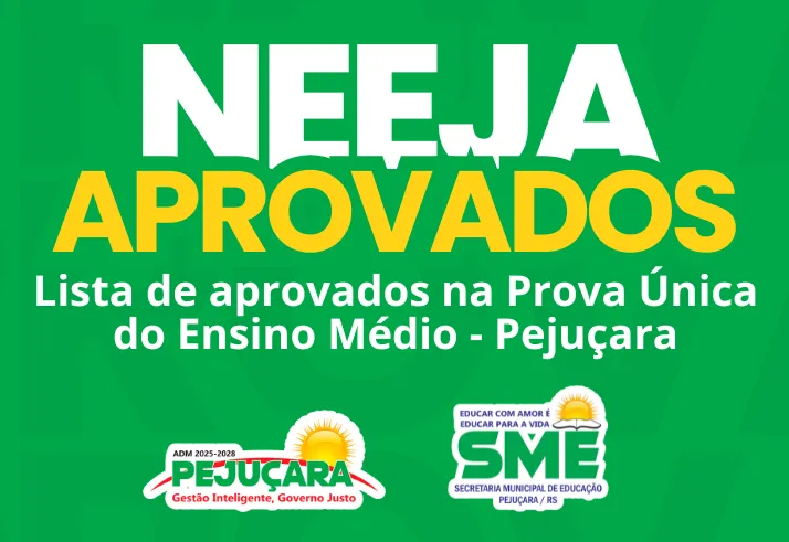 Confira os aprovados na Prova Única do Ensino Médio em Pejuçara